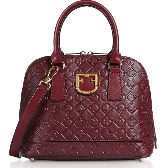 FURLA Fantastica Dome Small Ribes Embossed Leather Bag - Picture 1 of 15